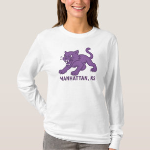 T-shirt Fierce Wildcat Spirit   Manhattan Kansas Pride