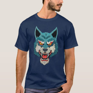 T-shirt Fierce Wolf Face