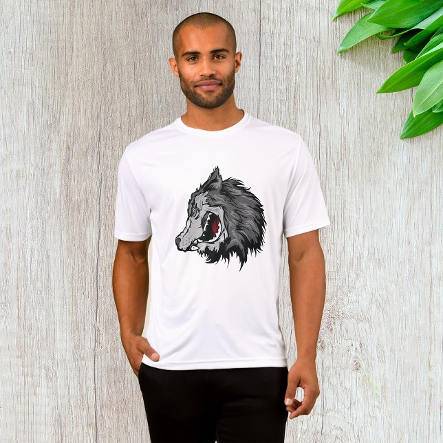 T-shirt Fierce Wolf Head Bold Wild Animal (Créateur téléchargé)