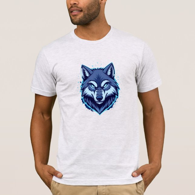 T-shirt Fierce Wolf – Symbol of Strength and Freedom (Devant)