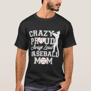 T-shirt Fière à en crever Toujours Forte Maman de Baseball