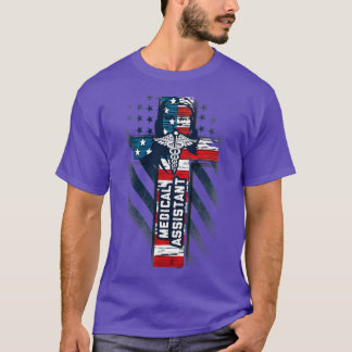 T-shirt Fière Adjointe Médicale américaine patriotique