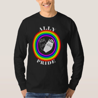 T-shirt Fière alliée Égalité LGBTQ Arc-en-ciel Lesbienne G