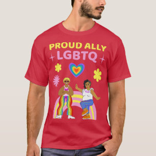 T-shirt Fière Ally LGBTQ Gay Community Pride Lesbian Bise