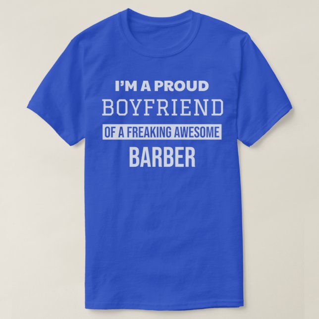 T-shirt Fière amie de Barber (Design devant)