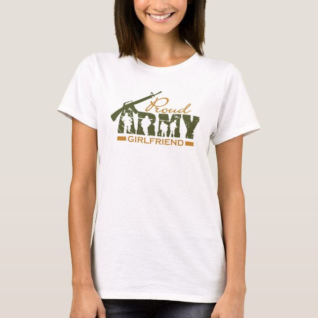 T-shirt Fière amie de l'armée (Devant)
