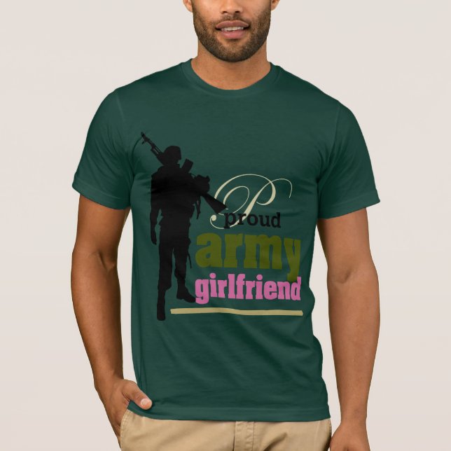 T-shirt Fière amie de l'armée (Devant)