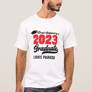 T-shirt Fière amie d'un Script rouge 2023