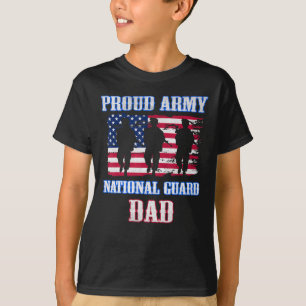 T-shirt Fière armée Garde nationale papa USA vétéran milit