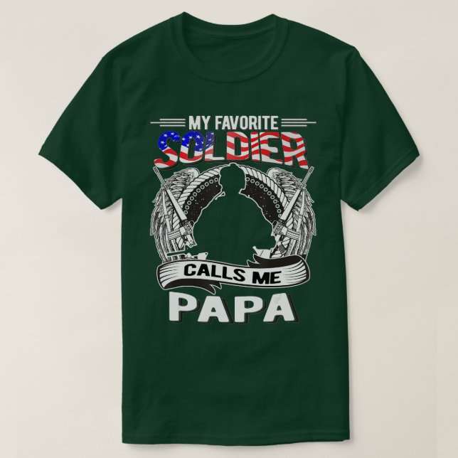 T-shirt Fière Armys Grand-mère Pride militaire (11) (Design devant)