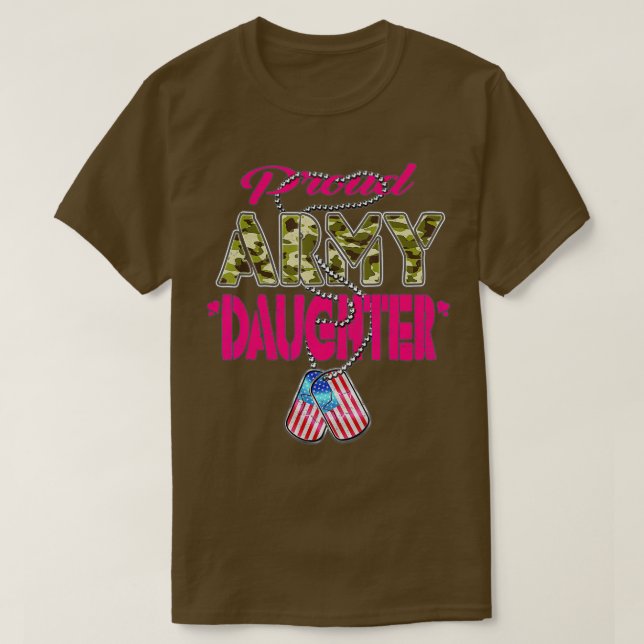 T-shirt Fière Armys Grand-mère Pride militaire (34) (Design devant)