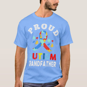 T-shirt Fière Autisme Grand-Père Sensibilisation sur l'aut