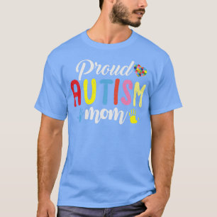 T-shirt Fière Autisme Maman Autisme Puzzle Sensibilisation