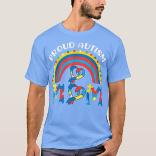 T-shirt Fière Autisme Maman TDAH Puzzle Sensibilisation su