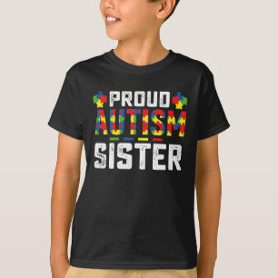 T-shirt Fière Autisme Soeur Sensibilisation Famille Autist