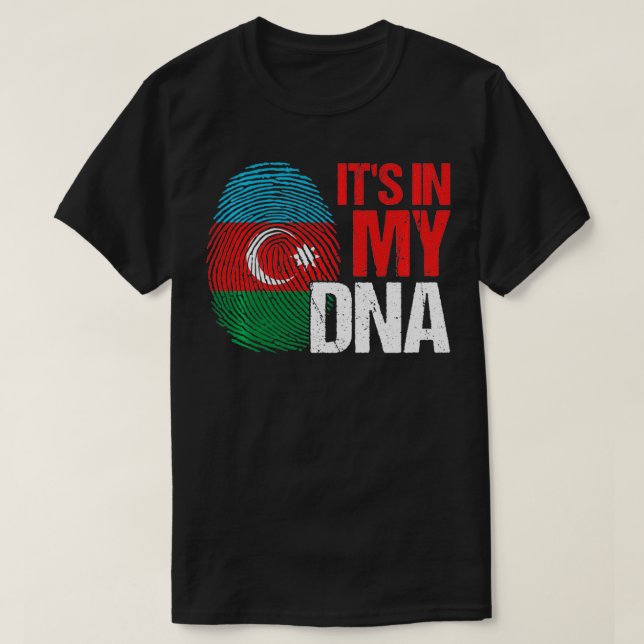 T-shirt Fière Azerbaïdjan c'est dans mon ADN Azerbaïdjan p (Design devant)