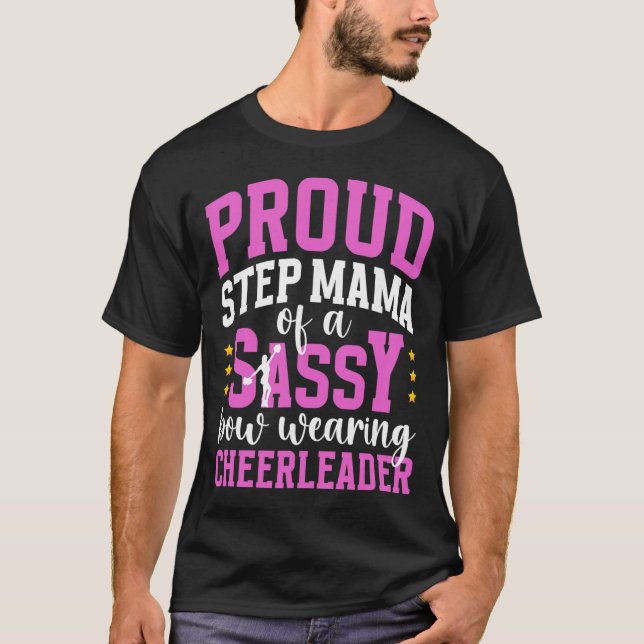 T-shirt Fière belle-mère d'une meneuse de claque Belle-mèr (Devant)