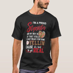 T-shirt Fière belle-sœur de baseball Famille de baseball t