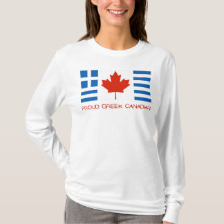 T-shirt Fière Canadienne grecque
