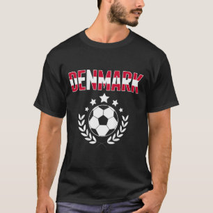 T-shirt Fière chemise de fans de football danois - Souteni