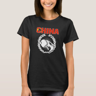 T-shirt Fière Chine Tennis de table chinois Ping Pong sout