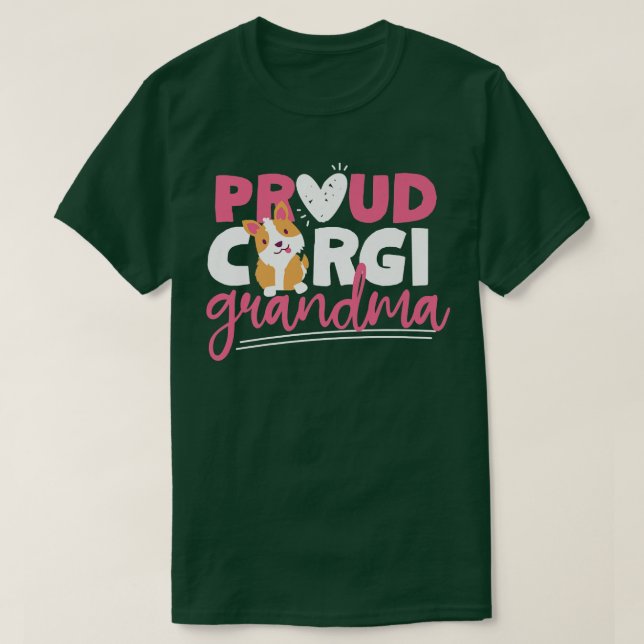 T-shirt Fière Corgi Grandma1123 (Design devant)