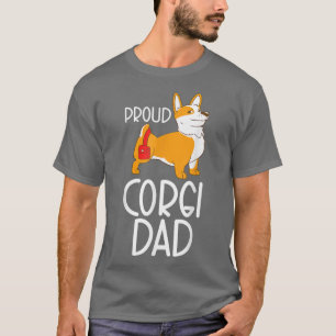 T-shirt Fière Corgi Papa Corgi Pembroke Papa Propriétaire