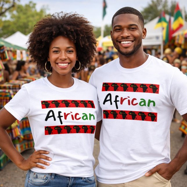 T-shirt Fière couleur africaine (Créateur téléchargé)