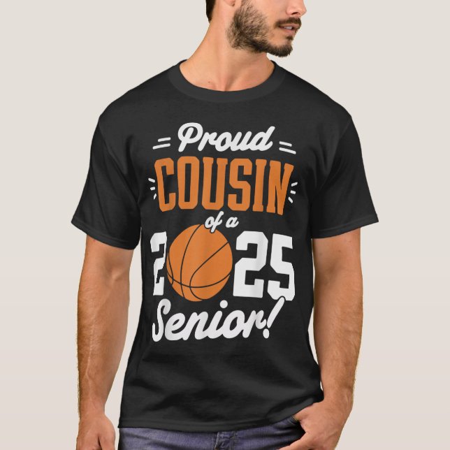 T-shirt Fière Cousin D'Un Basketbal De Diplôme Supérieur 2 (Devant)