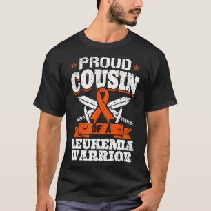 T-shirt Fière Cousin D'Un Guerrier De Leucémie Cuz Sensibi