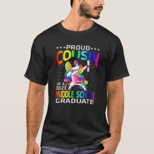 T-shirt Fière Cousin D'Une Unic Diplômée Du Secondaire 202
