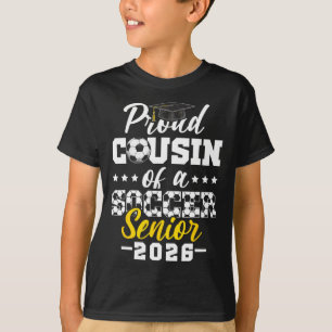T-shirt Fière Cousine D'un Footballeur Sénior 2026 Cadeau 