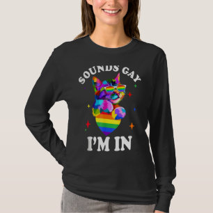 T-shirt Fière Cute Cat Pride Lgbt Drapeau Transgenre Coeur