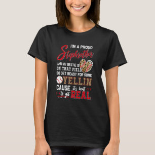 T-shirt Fière de baseball StepBros Famille de baseball Mat