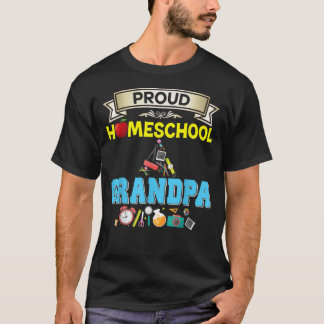 T-shirt Fière De L'École D'Accueil Grand-Père De Retour À 