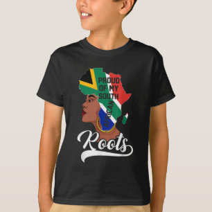 T-shirt Fière De Mes Racines Sud-Africaines Histoire Noire