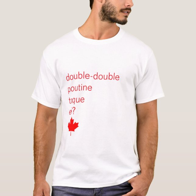 T-shirt Fière de modification Feuille d'érable rouge canad (Devant)