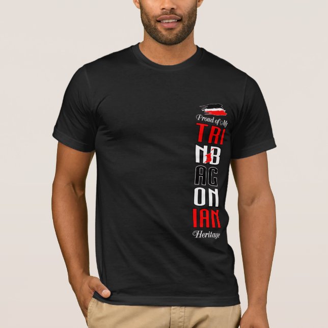 T-shirt Fière de mon héritage trinbagonien (Devant)