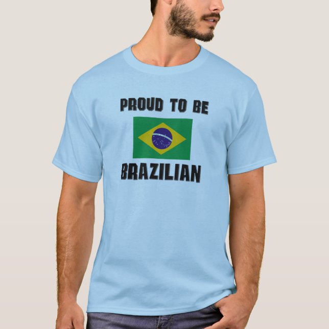 T-shirt Fière D'Être BRÉSILIENNE (Devant)