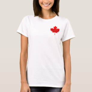 T-shirt Fière d'être canadienne, veste canadienne Maple