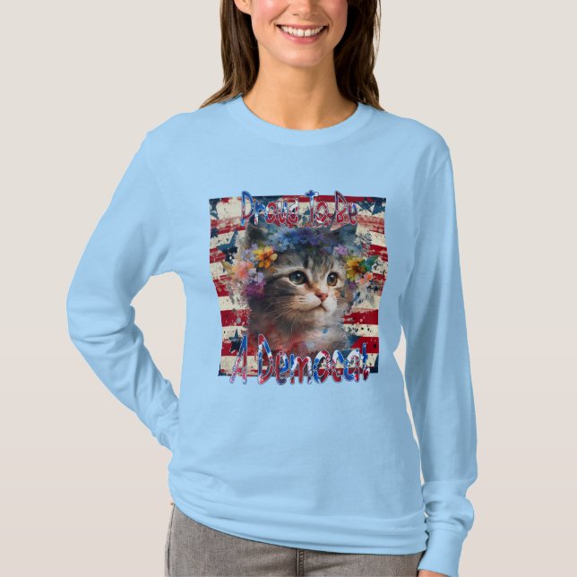 T-shirt Fière D'Être Démocrate (Devant)