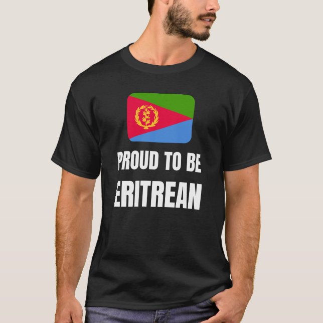 T-shirt Fière d'être érythréenne (Devant)