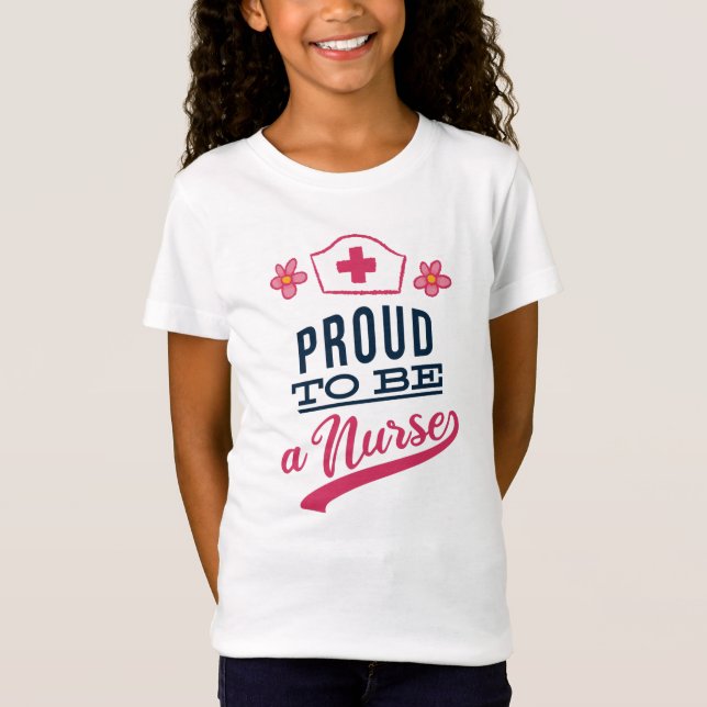 T-Shirt Fière d'être infirmière (Devant)