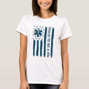 T-shirt Fière d'être infirmière autorisée - infirmière