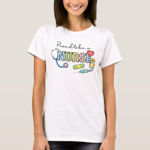 T-shirt Fière d'être infirmière – Joli design médical