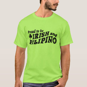 T-shirt Fière d'être irlandaise et philippine