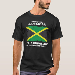 T-shirt Fière d'être jamaïcaine, c'est un privilège