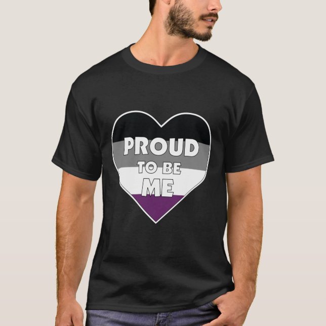 T-shirt Fière d'être moi ace (asexuel) orgueil drapeau coe (Devant)