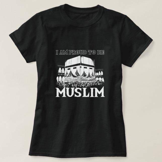 T-shirt Fière D'Être Musulman Islam Mosquée Namaz Allah Do (Design devant)