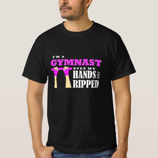 T-shirt Fière D'Être Une Gymnaste (Devant)